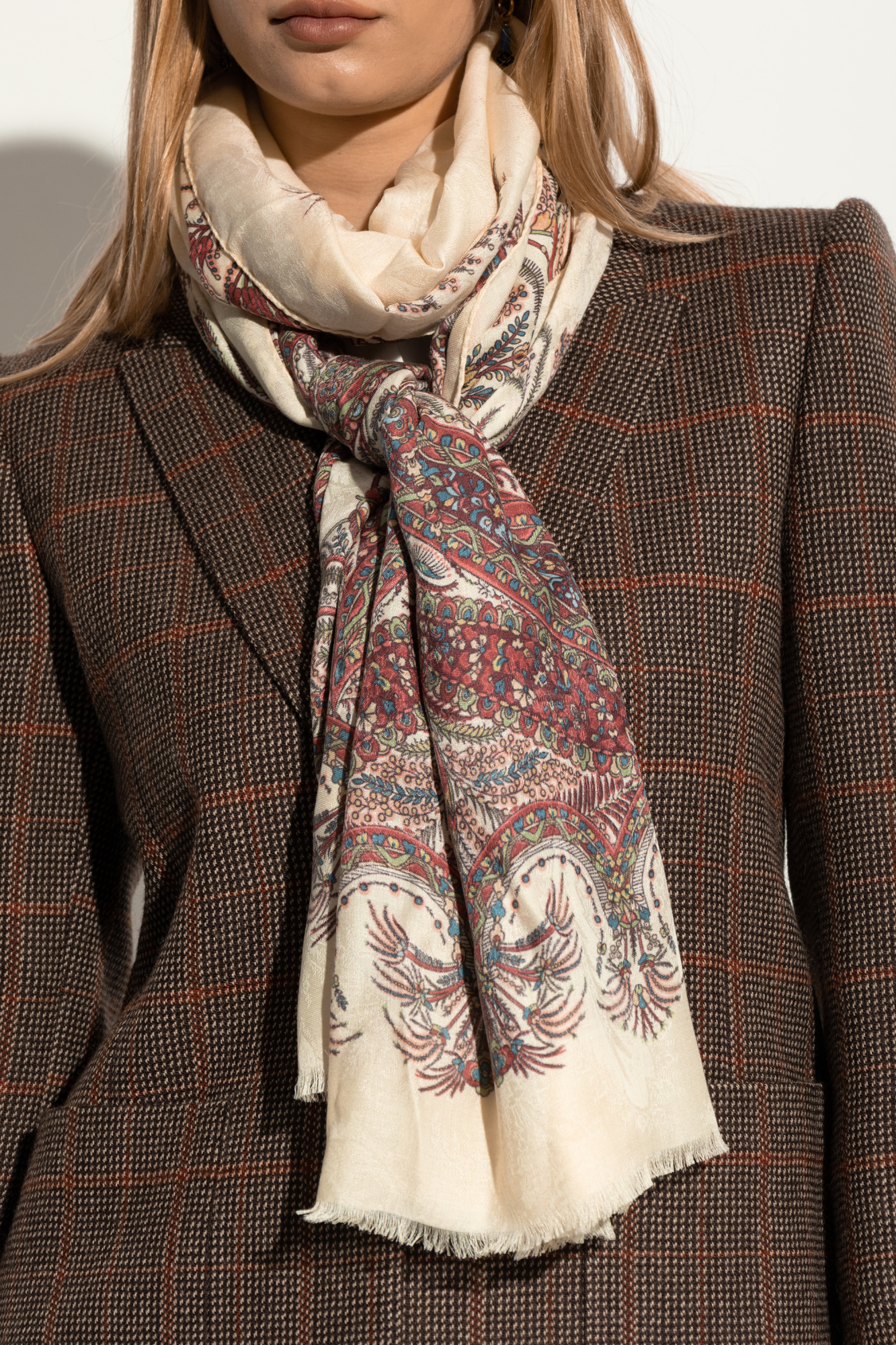 ETRO フローラル スカーフ | ホワイト | FARFETCH JP